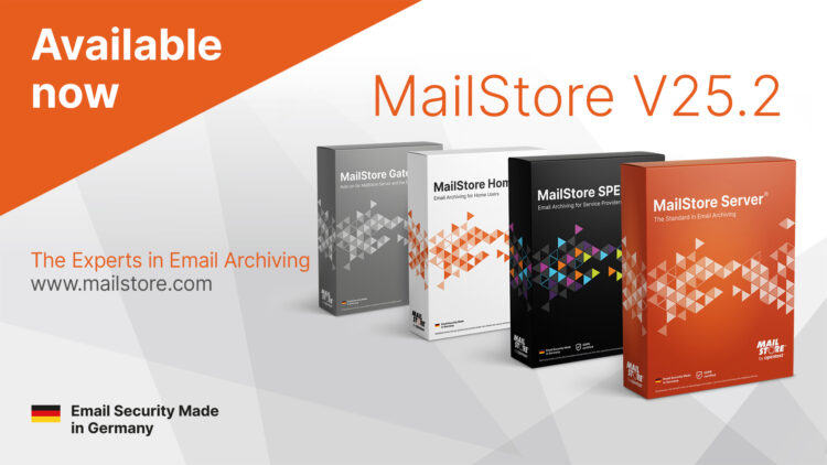 MailStore 25.2 versiyonu yayınlandı