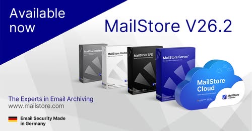 MailStore Sürüm 26.2 Yeni Tasarım, Grafiğe Geçiş ve Genişletilmiş Arşivleme Seçenekleriyle MailStore