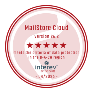 MailStore Cloud 26.2 GDPR