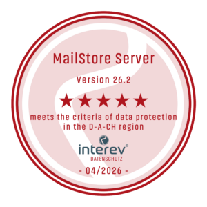 MailStorer Server 26.2 GDPR